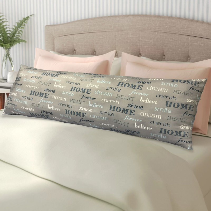 Coussin Stapp Inspire, 18 po x 28 po, Gris, Rectangle