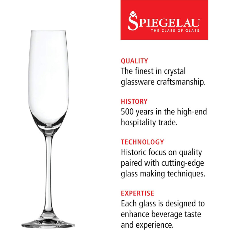 Salute 7.4oz. Crystal Flute Set