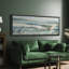«Greenish Blue Ocean Waves», art mural côtier abstrait, impression numérique sur toile giclée sur toile-111654070-111654072