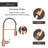Spring Single Handle Copper Kitchen Sink Faucet