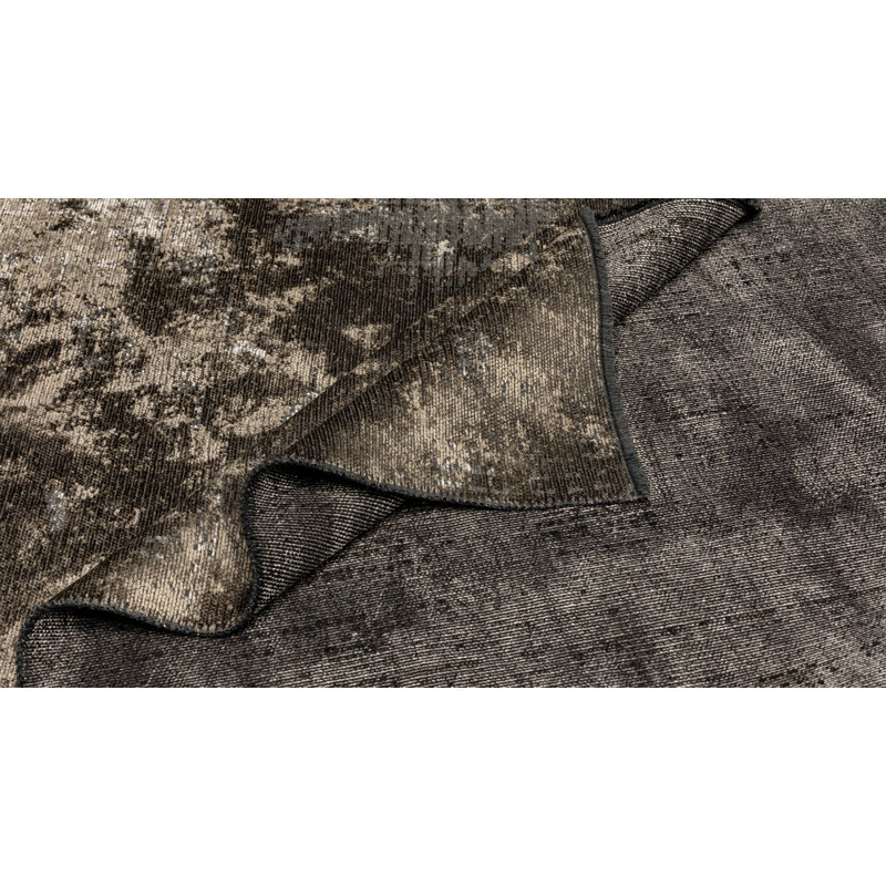 Abstract Area Rug in Gray/Tan, Rectangle 7'10" x 9'10"