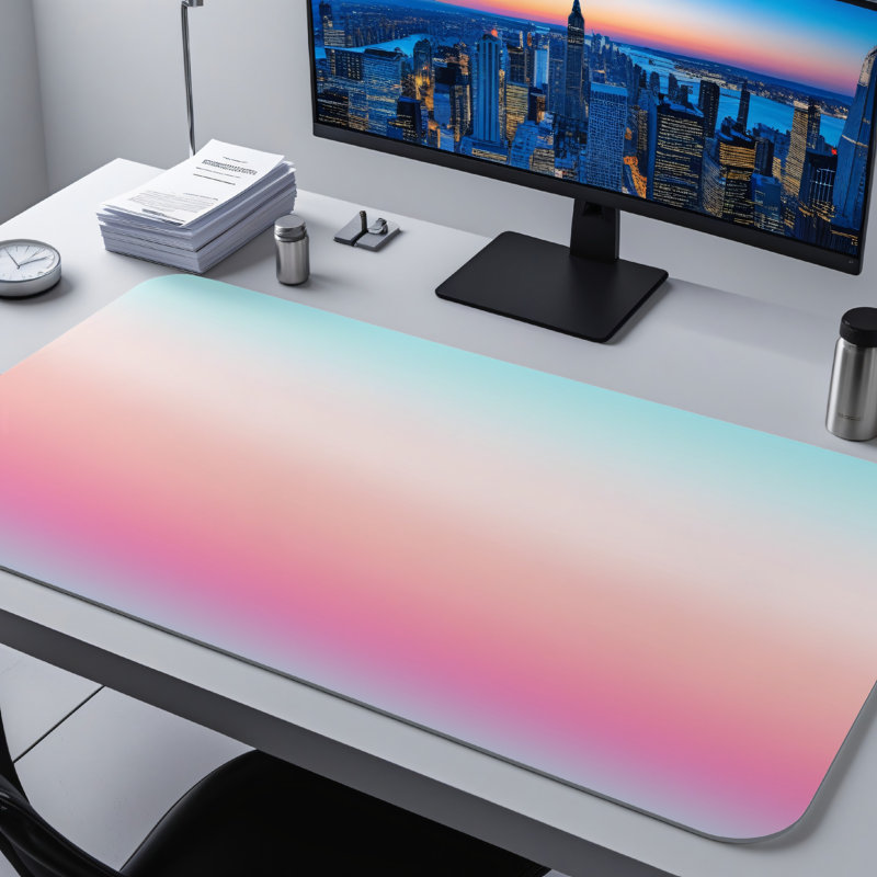 Polyester Desk Pad, 31.5x15.5