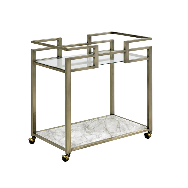 Chariot de cuisine en verre transparent Neilo