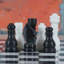Jeu d'échecs en pierre fait à la main de 15 po L Radical-83756840