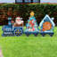 Holiday Santa Express Yard Lawn Art