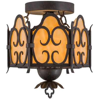 1 - Light Semi Flush Mount
