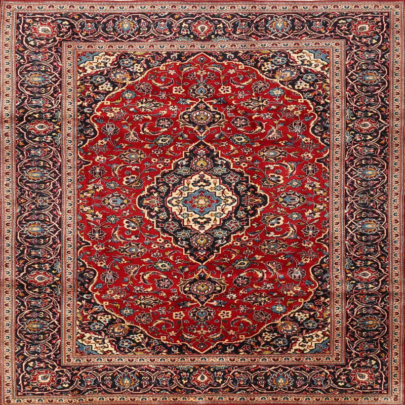 Ferdinand Wool Oriental Indoor Rug, Square 8'