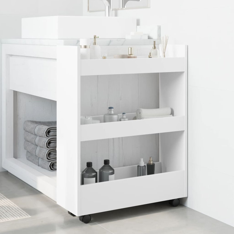 Narrow Serving Cart, White