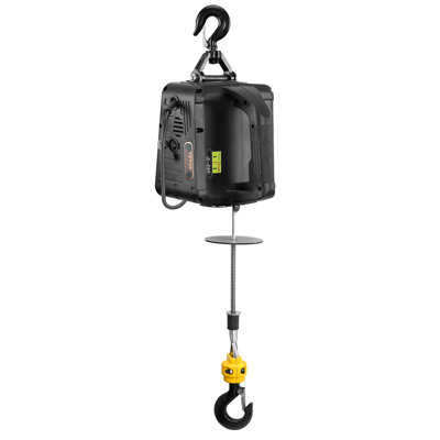 1100 lbs Electric Hoist Winch, 2-in-1 1500W Portable Power Winch Crane