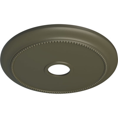 Endurathane Crendon Ceiling Medallion, 24 1/8"OD x 4 3/8"ID x 2 1/4"P (Fits Canopies up to 4 3/8"), Hand-Painted Witch Hazel Finish