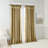 Twist Tab Lined Bronze Window Curtain Panel (50x95")