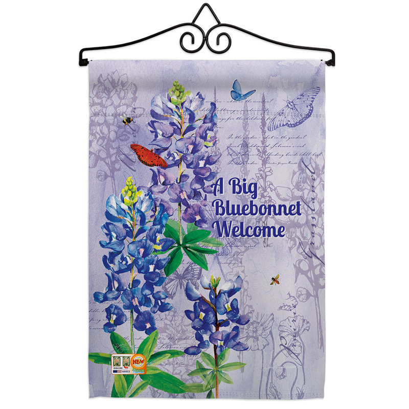 Ensemble de drapeaux décoratifs en polyester 2 faces 19" x 13" bluebonnet impressions