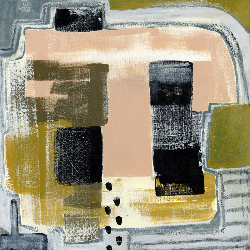 Modern Geo Abstract II by Tara Daavettila - Wrapped Canvas Painting, 122cm H x 122cm W