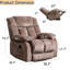 Fauteuil inclinable électrique lève-personne de 36,6 po avec télécommande Nekizia-636047245