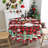 Round Christmas Tablecloth - Christmas Decorations For Home - Water Resistant  Truck Xmas Holiday Buffalo Plaid Xmas Decor For Table, Party,Kitchen