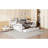 Full Size Wooden Daybed In White - 3 Drawers And Power Outlets For Convenience With Desk White, Drawers, Pine Construction-507928951-507928950
