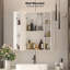 80mm W 80mm H Wall Mounted Required Frameless Medicine Cabinet Mirror Fixed