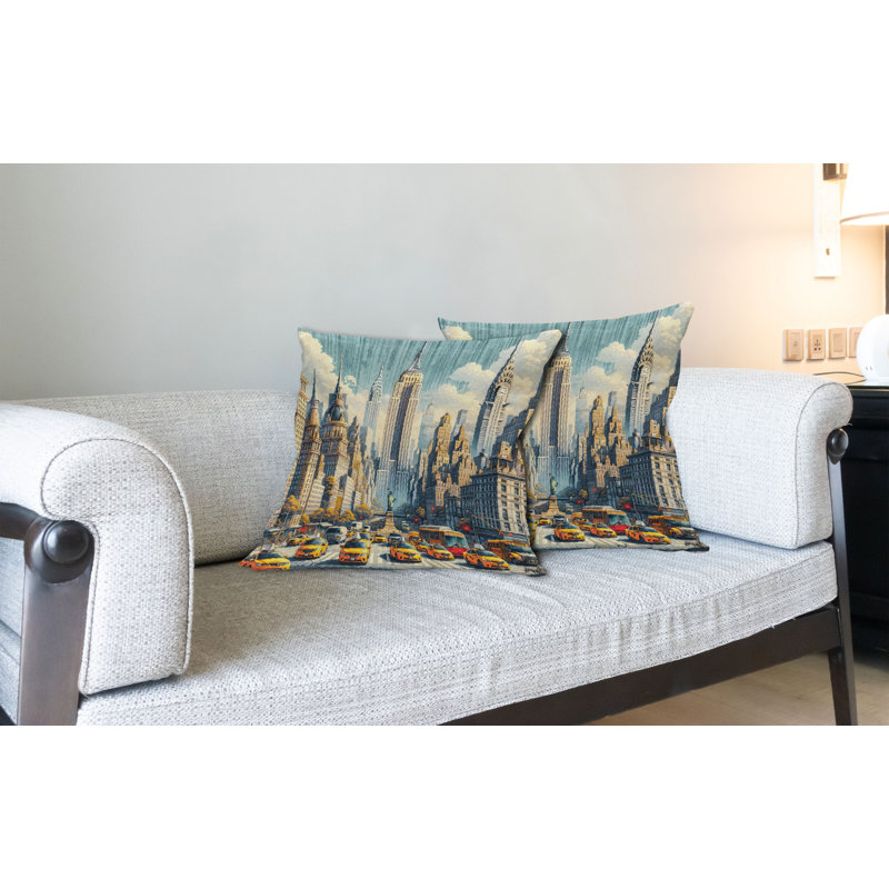 Housse de coussin en tissu pour l'intérieur et l'extérieur, H 16 po x l 26 po, Rectangle