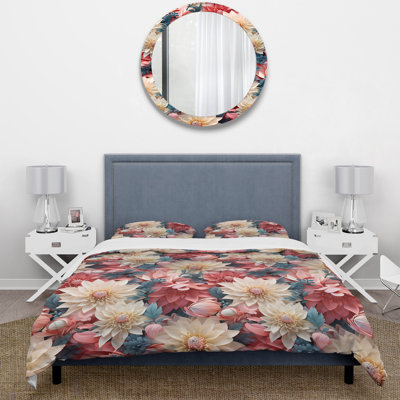 French Romance Floral Pattern III Floral Duvet Cover