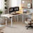Lemarion Adjustable L-Shaped Metal Base Standing Desk with Power Outlet-440811265-440811267