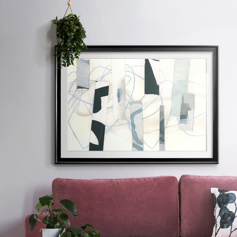 Ice Twine I-FramedFramed Print, H 27 po x l 39 po x P 1,5 po, Noir