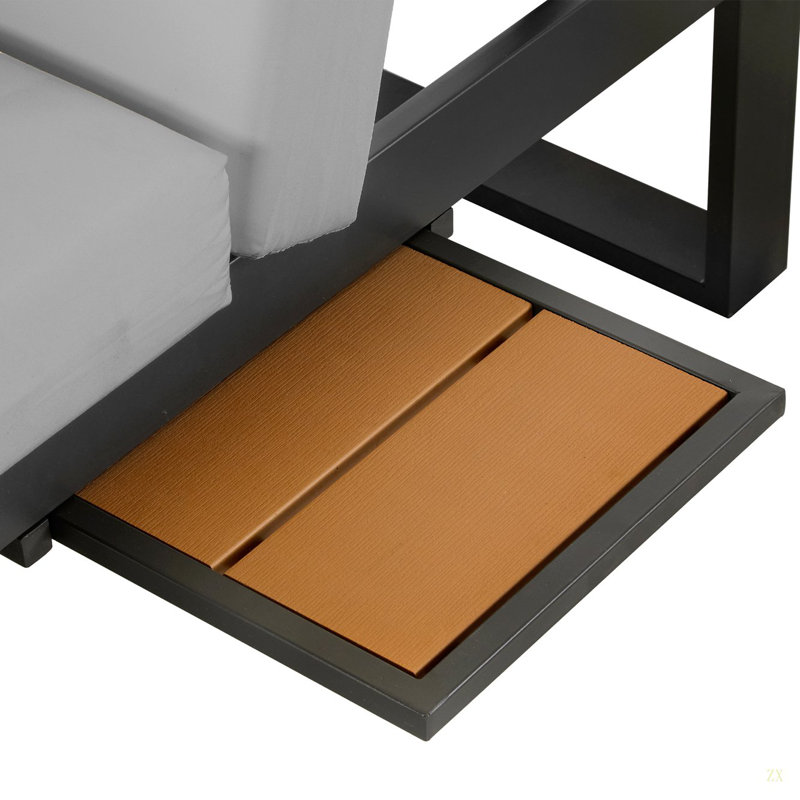 Ensemble de conversation pour canapé modulaire d'extérieur, Gris