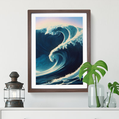 XV1022-3070X Ocean Wave No.6 - Single Picture Frame Print