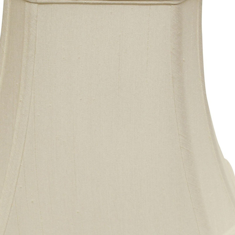 Abat-jour rectangulaire 16 po Monay Shantung, Blanc