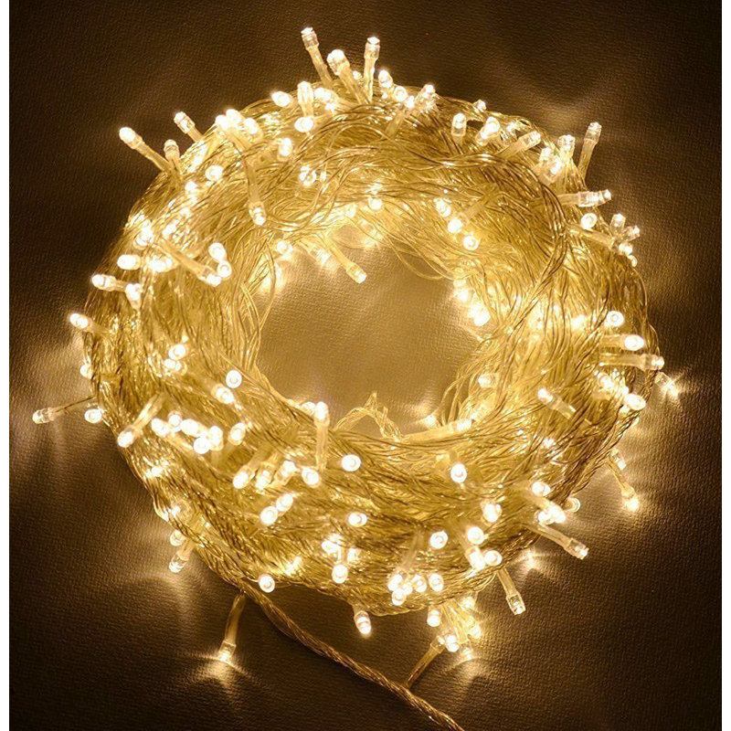 LED Indoor / Outdoor String Lights, 3cm H x 8cm L x 4cm D, White