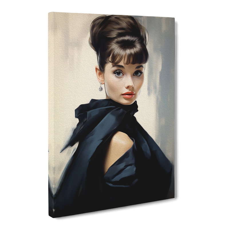 Audrey Hepburn Classicism No.2 - Wrapped Canvas, 76cm H x 50cm W x 3cm D