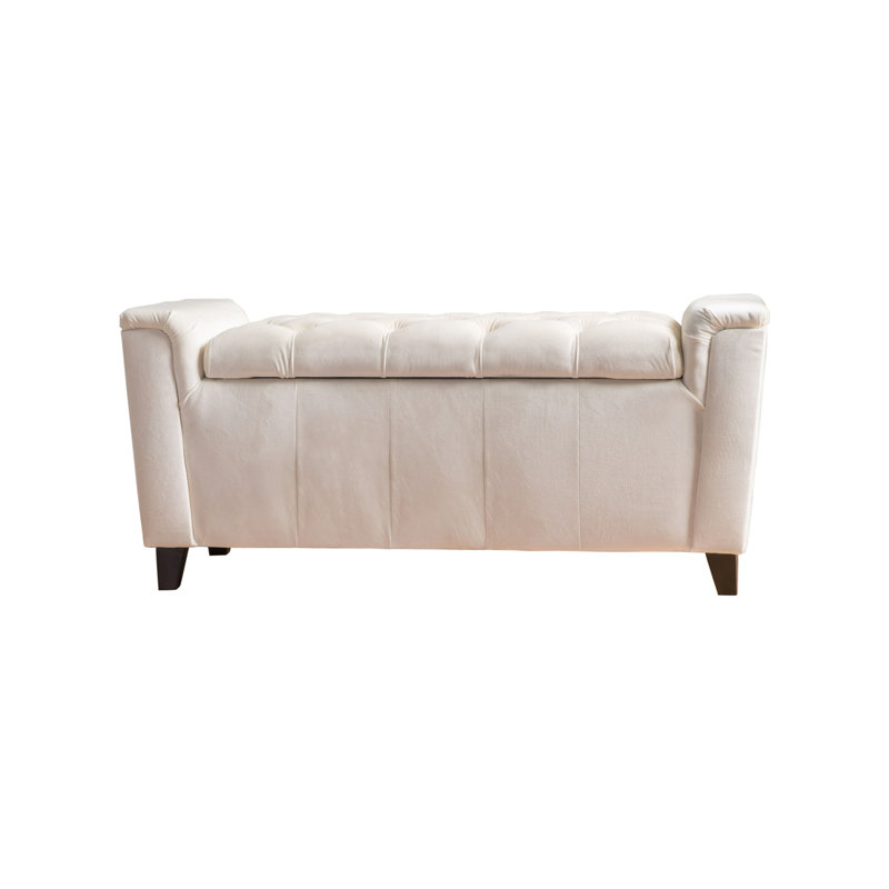 ALDEN ARMED STORAGE BENCH