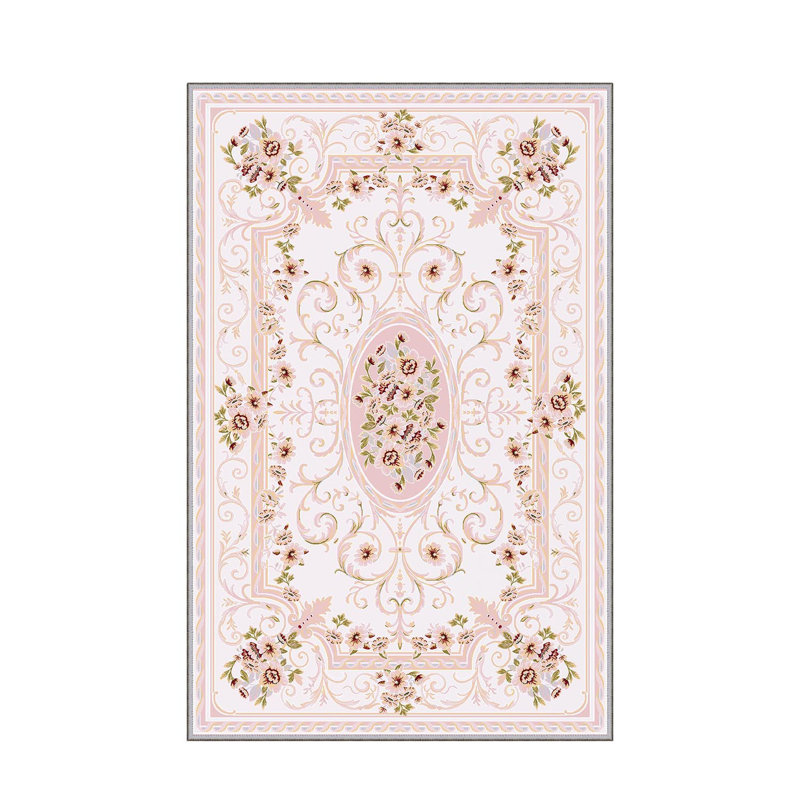 Stylish Hall Carpet (3.3 x 6.6 ft), 100% Polyester, 0.3 in Pile Height | Antibacterial, Non-Slip PVC Felt Dot Underside | Machine Washable, 3D Digital Print, Durable & Easy to Clean | Perfect for Entryway & Living Areas