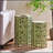 Outdoor Eliana Side Table Set, 2 PCS with Sunburst Cut-Out Design for Patio and Backyard Decor