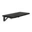 Wall Mounted Folding Wall Desk for Small Spaces, Fold Down Laundry Shelf with Heavy-Duty Brackets Black