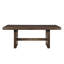 Ensemble de table de salle à manger en bois 5 pièces avec 4 chaises rembourrées vert forêt Darrow-1698544923-1698544901