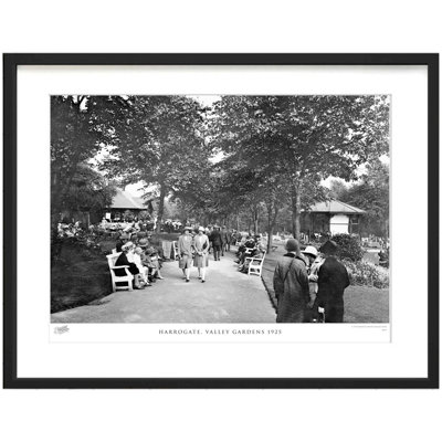 Harrogate, Valley Gardens 1925 1 Piece Single Picture Frame Wall Art