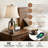 Louann 25" Resin Table Lamp Set With Night Light And USB Ports