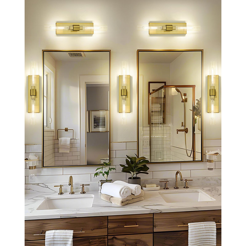 Barre d'éclairage murale pour meuble-lavabo