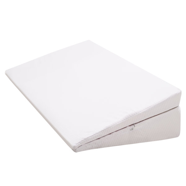 Lit Oreiller Triangulaire Mémoire De Forme - 30 Cm - Pour Reflux, Ronflement, Lecture - Gris Oreiller Ergonomique