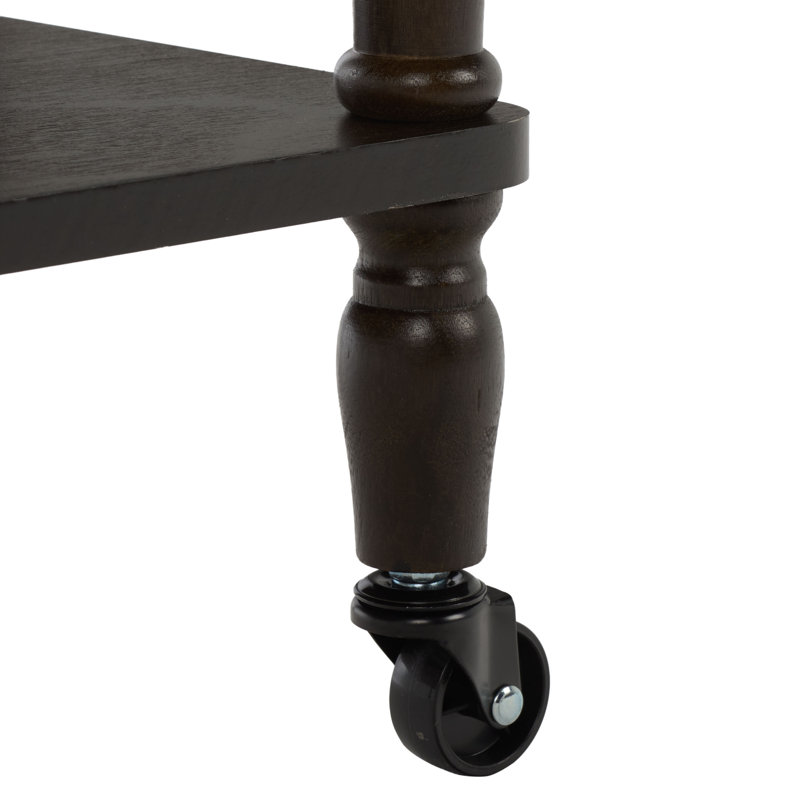 Haven 3 Tier Dining Cart, Dark Chocolate