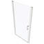 Ouverture extérieure de la porte de douche pivotante réglable de 3/8 po avec finition en verre trempé transparent 3072 de 1/4 po, rainure murale, poignée en acier inoxydable no. 304, test d'ouverture et de fermeture 36 000 fois, système lisse, bon