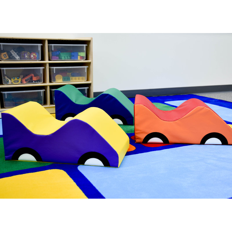 Wide Infant Toddler Soft Cars - 3 ct