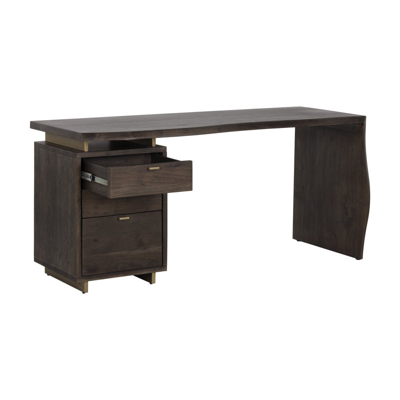 Solid Wood Iron Writing Desk