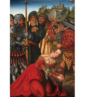 " Martyrdom Of Saint Barbara " by Lucas Cranach The Elder