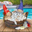 Statue de gnomes solaires dans un bain moussant