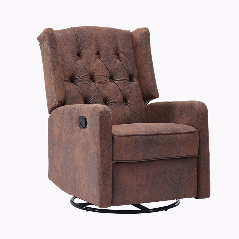 Fauteuil inclinable berçant, Microsuède café