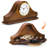 Wood Mantel Clock With Hidden Storage