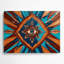Art mural brun en métal à motif sud-ouest 223 Ojo de Dios-1920746242