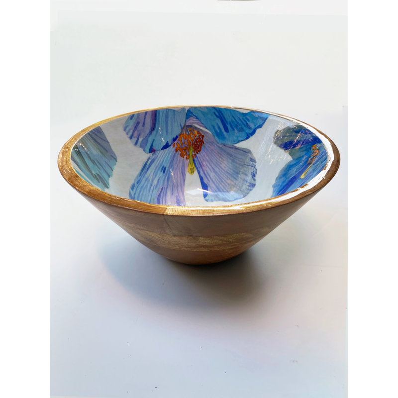 India & Purry Wood Serving Bowl