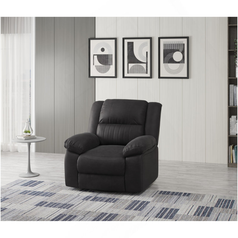 Fauteuil inclinable noir pivotant